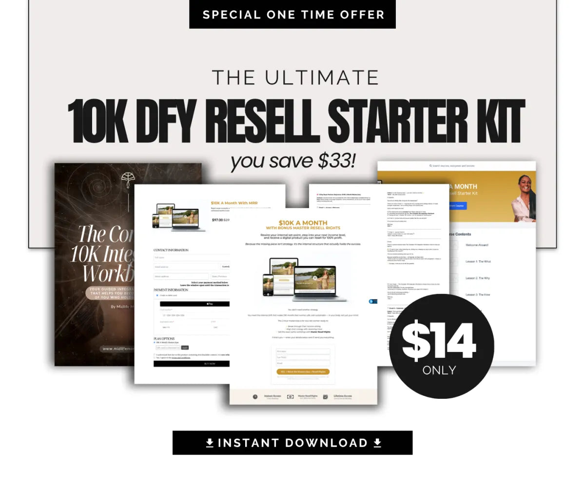 10k DFY Resell Starter Kit